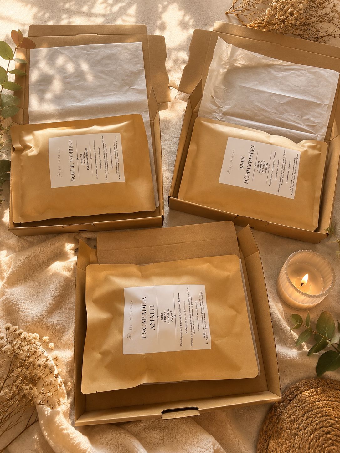 Coffret Bain Bio Relaxation – 4 sachets pour 39,99€ au lieu de 79,96€ | Plantes et fleurs naturelles